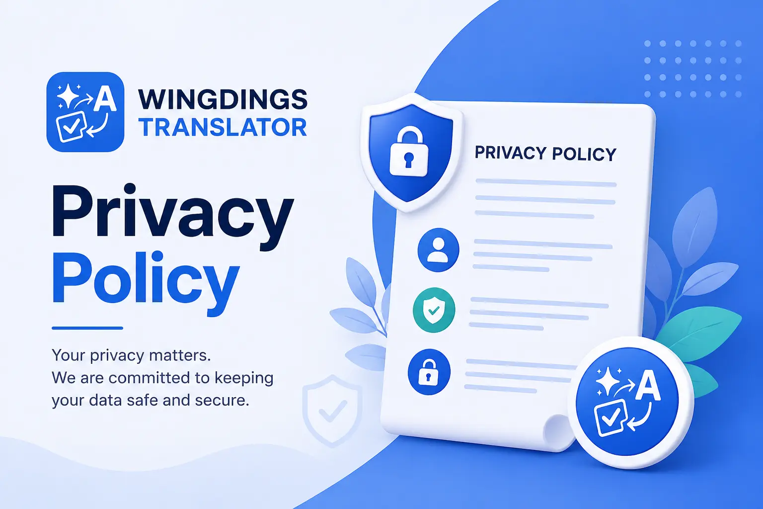 Privacy Policy - wingdings Translator