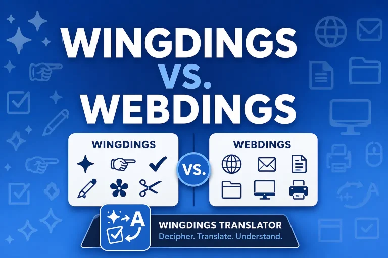 Webdings vs Wingdings