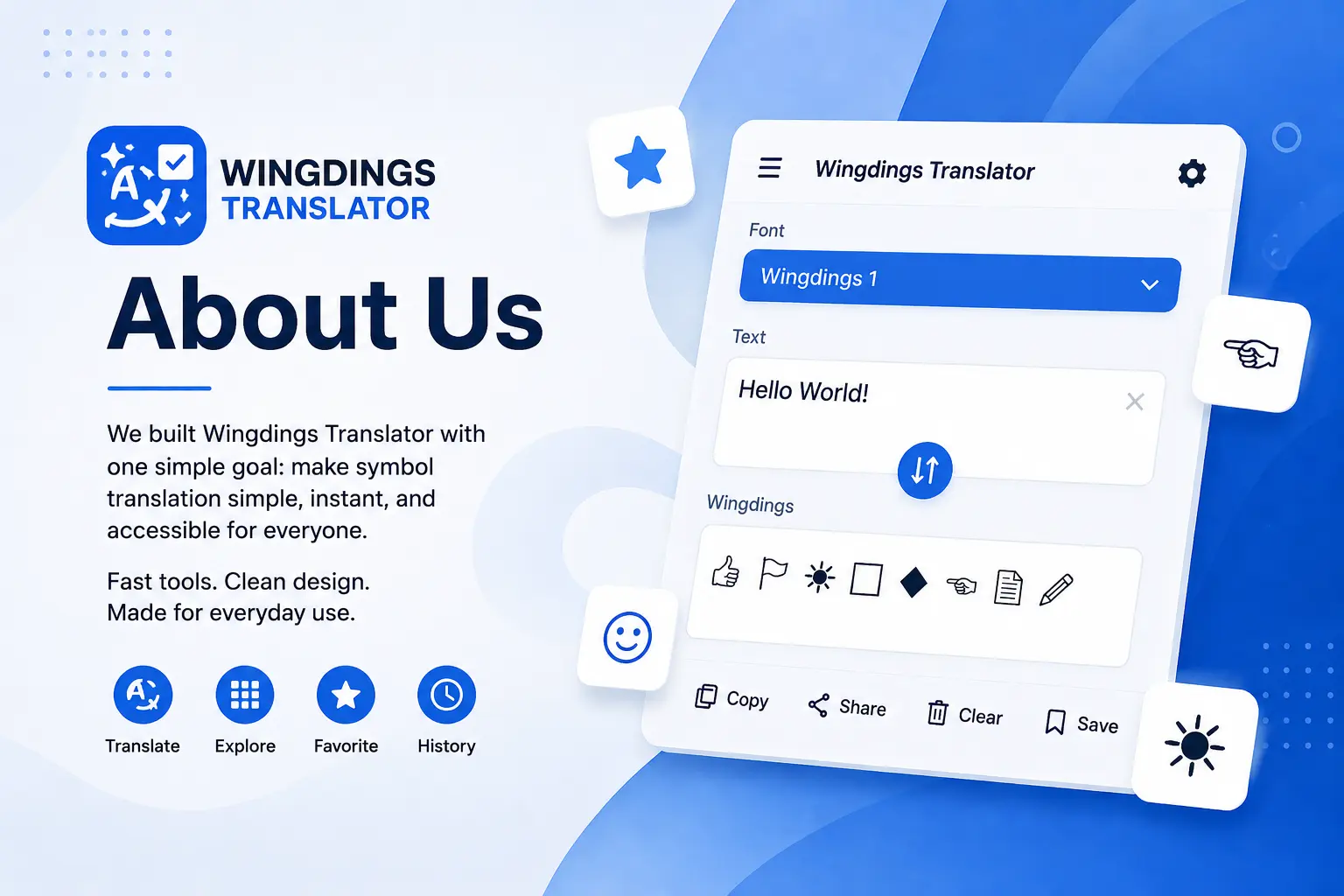 about - wingdings translator