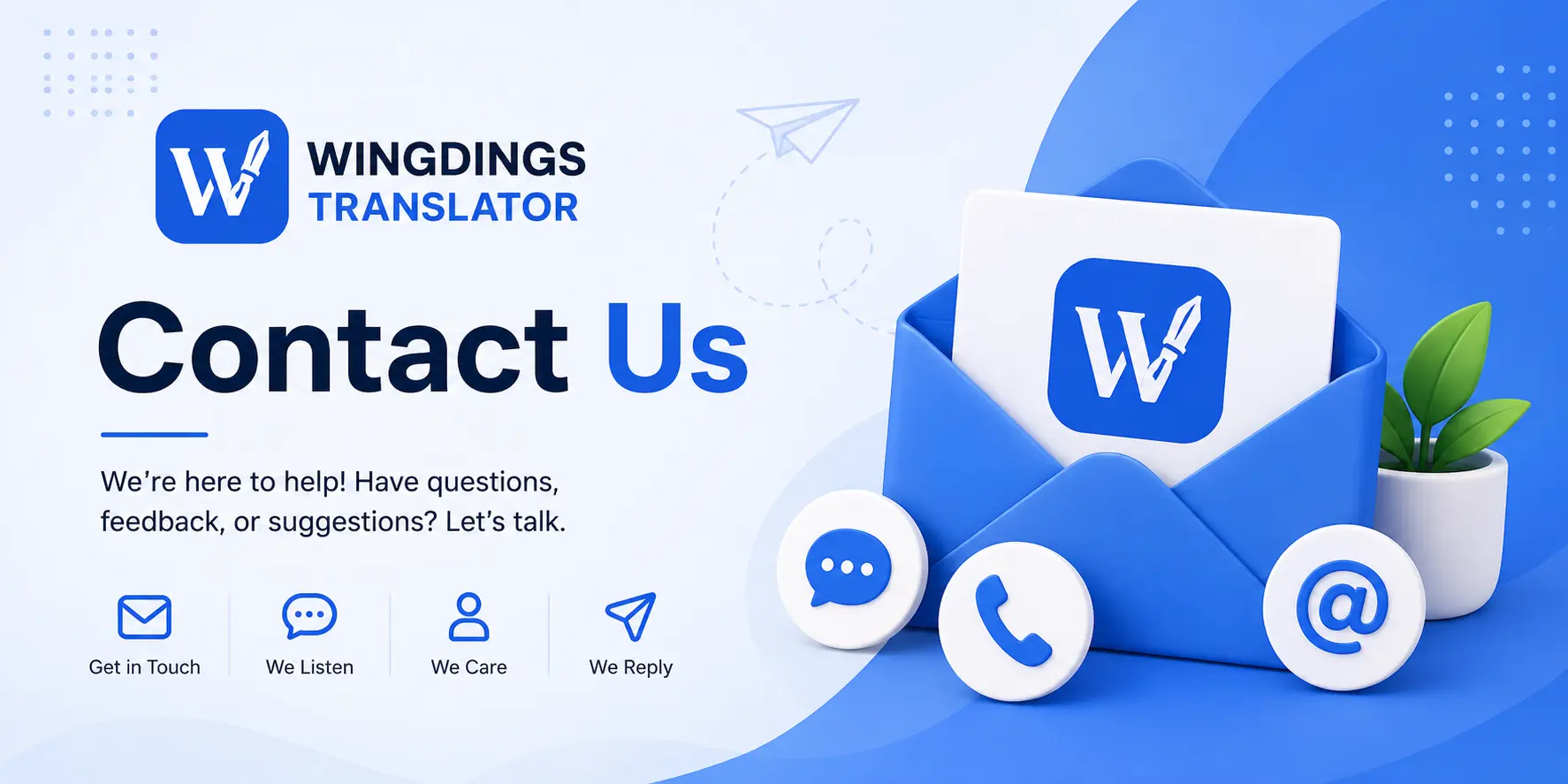 contact - wingdings translator